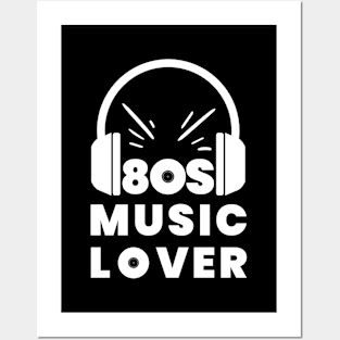 80s Music Lover with Headphones Vinyl Os Posters and Art